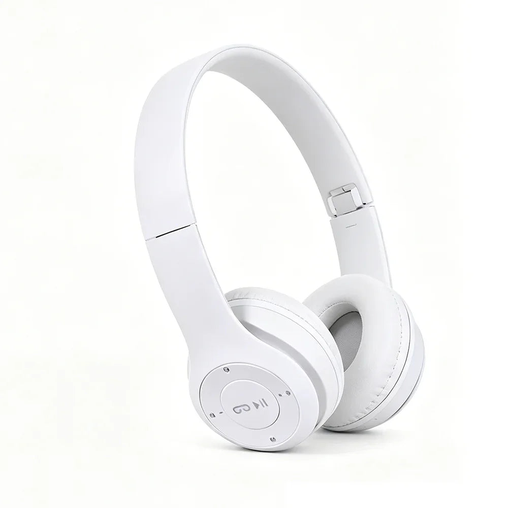 KEBIDUMEI Bluetooth Earphones Support Wired Play Wireless Headphones Zpaxo White
