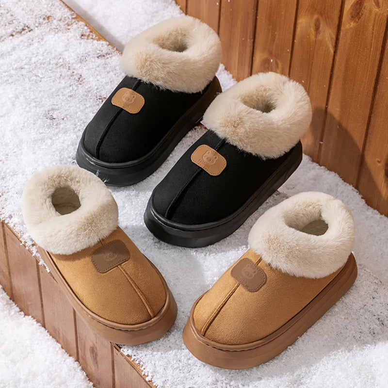 Winter Women's Indoor Slippers Warm Thick Sole Soft Comfortable