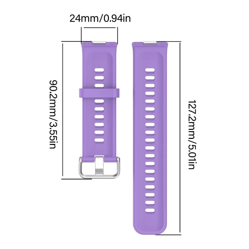 652F Straps For Watch Fit 3/4 Smartwatch Bands Sports Silicone Watchband Zpaxo