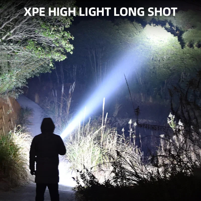 ESMARTER 1600LM Rechargeable LED Flashlight – Side Light & Waterproof