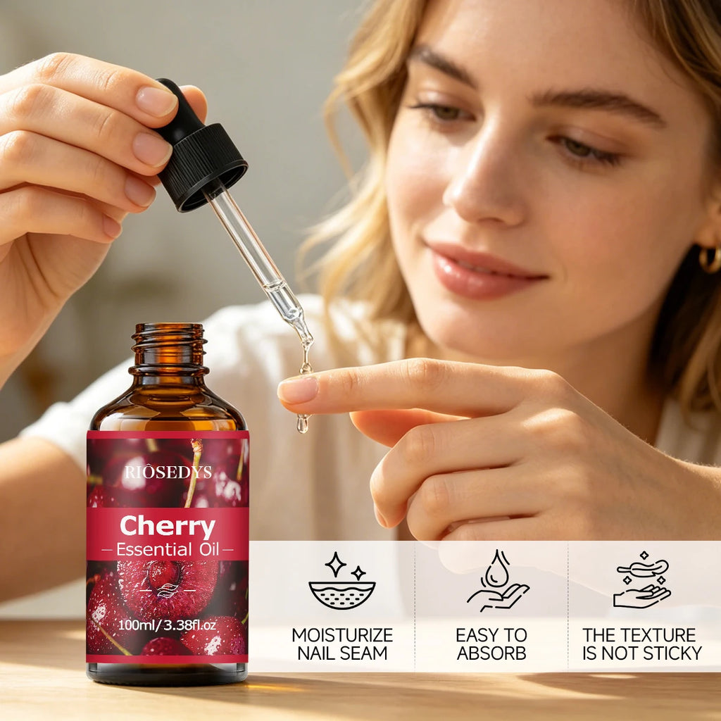 CHERRY ESSENTIAL OIL Suitable Massage Skincare Deeply Nourishes Zpaxo