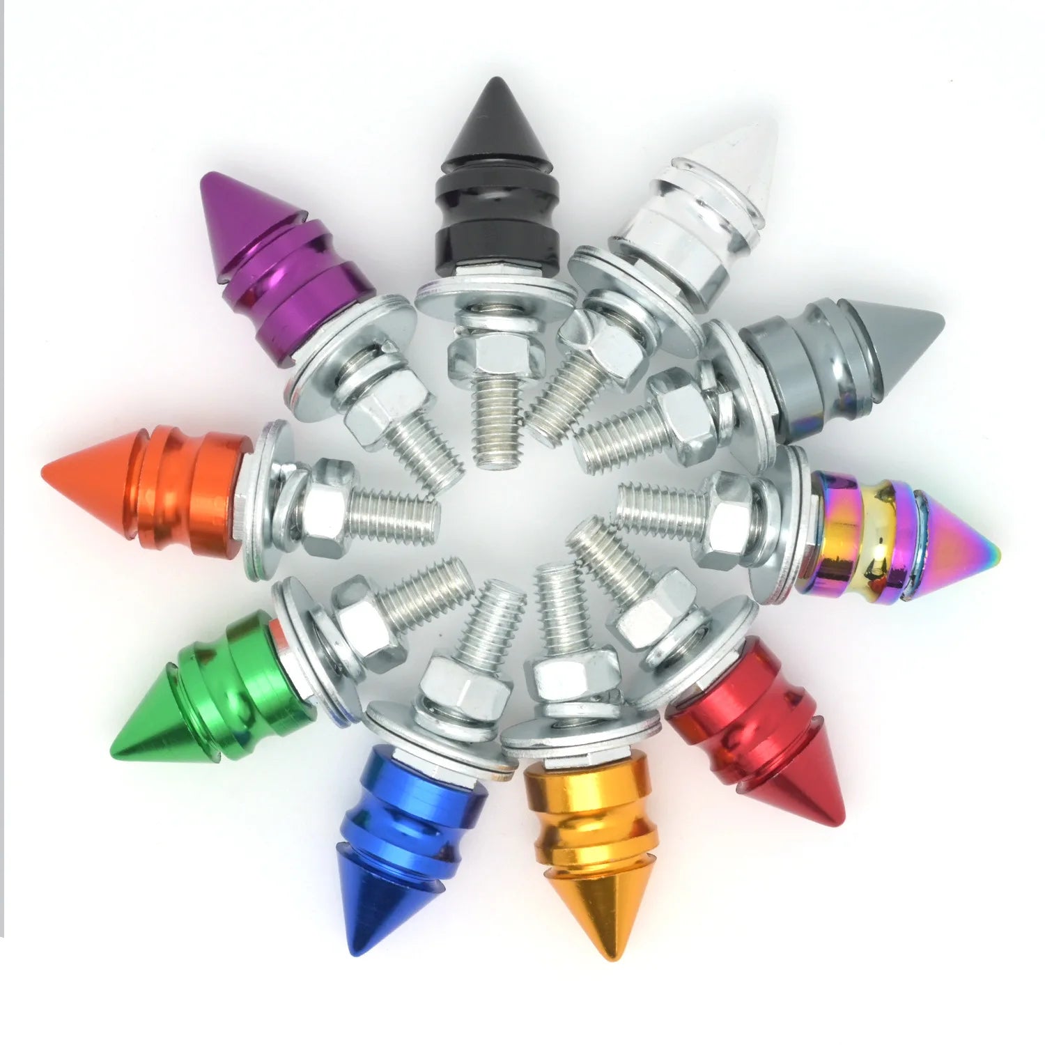 M6 Aluminum License Plate Screws – Car & Motorcycle 4-Pack