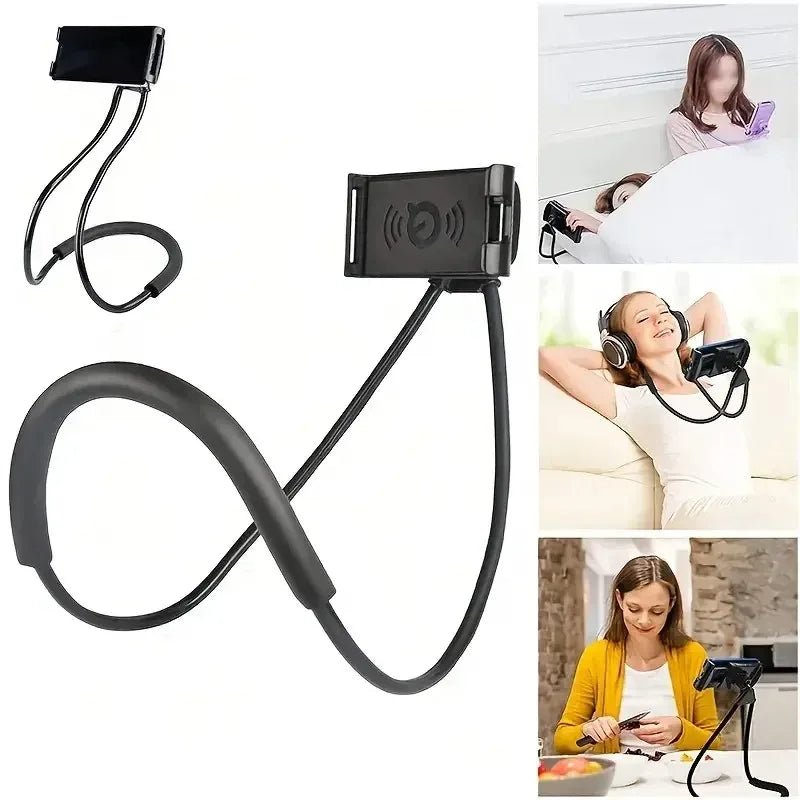 Universal Mobile Phone Holder Extendable Neck Hanging Selfie Stick