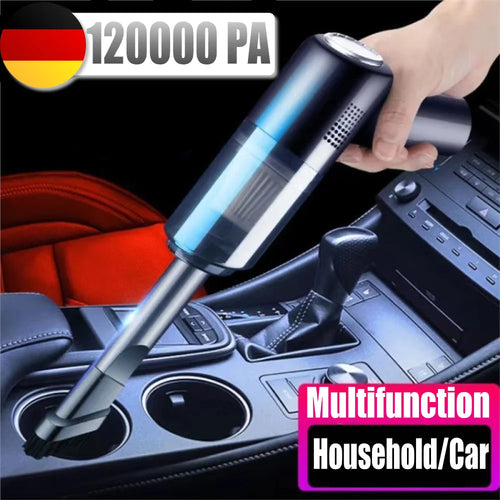 Car Vacuum Cleaner 120000PA Powerful Cleaning Machine Cars Cleaner Mini Wireless Portable Hand held Cleaner for Home Appliance Zpaxo