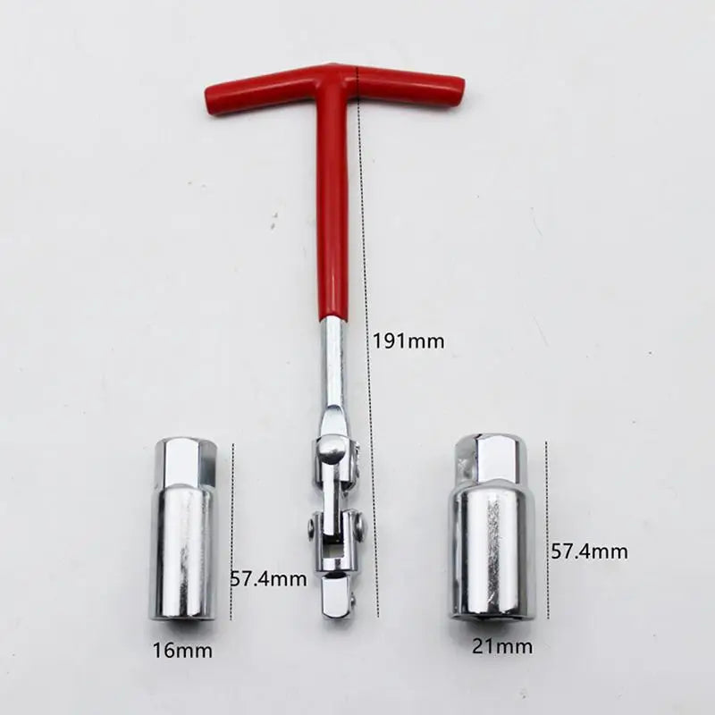 CM3 T Handle Spark Plug Wrench 14 16 Sockets Swivel Head T-handle Car