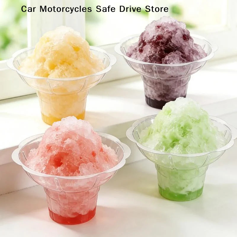 Transparent Ladder Shaped Cups Plastic Dessert Birthday Party
