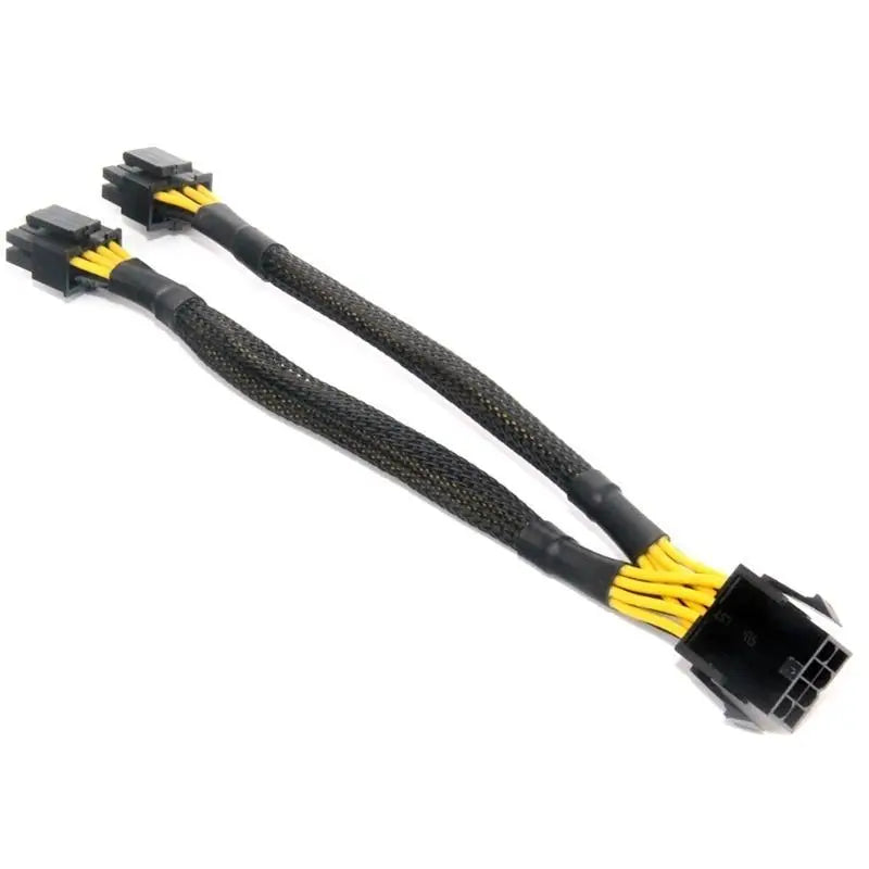 652F PCI-Express Y Splitter Adapter Cable CPU 8pin Female to 2x 8pin(4+4) Male PCIe Miner Motherboards Power Supply Cord Zpaxo CN