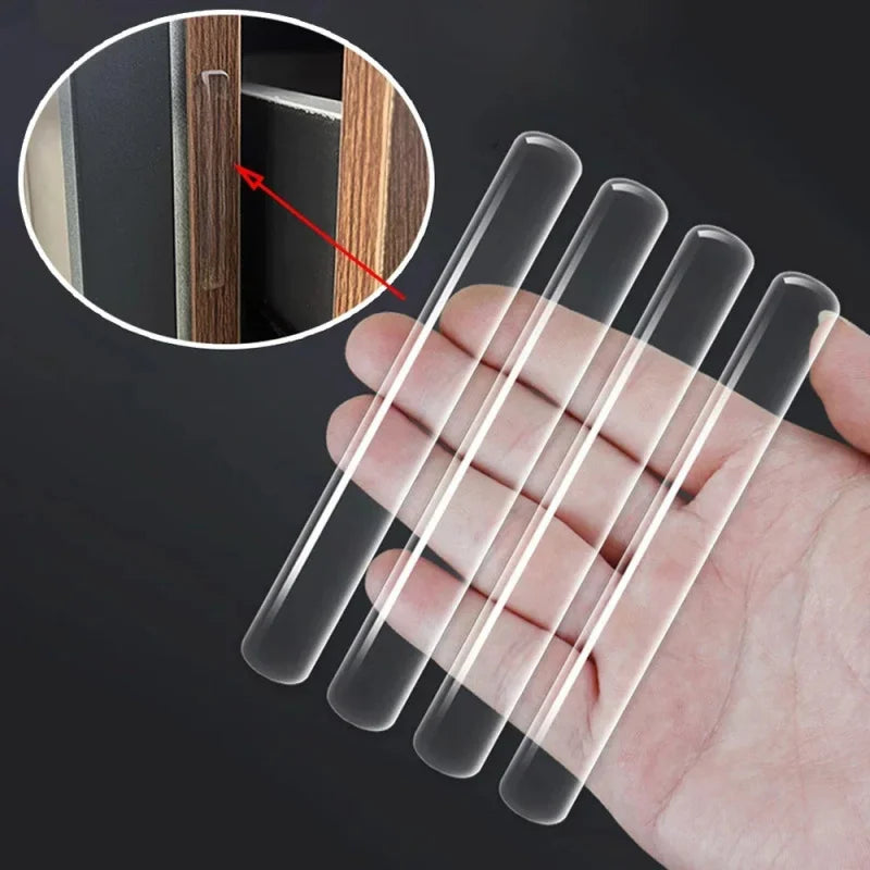 10- Self-adhesive Silicone Furniture Pads Cot Bumper Fridge Strips