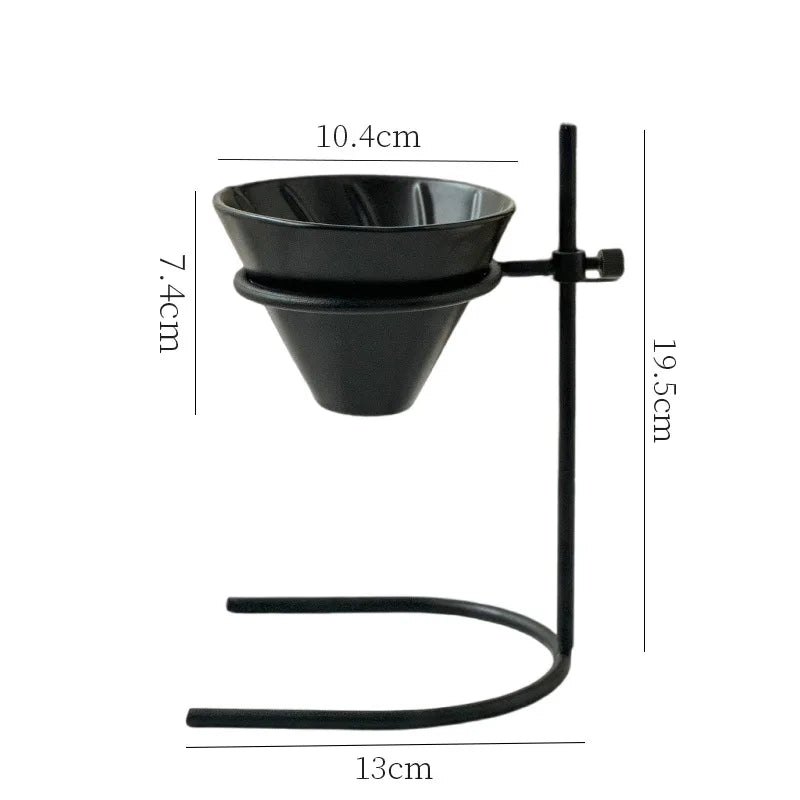 Hot Adjustable Drip Filter Cup Holder，Coffee Hand Cup Holder, Ceramic Filter Cup, Coffee Hand Cup Set, Household Coffee Utensil Zpaxo as show