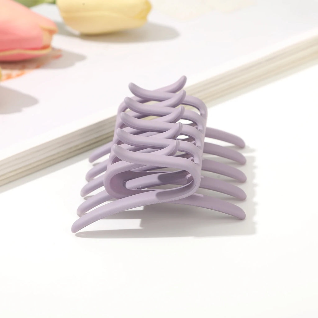 Double Sided Hair Clip Comb Women Frosted Toothed Non-slip Black