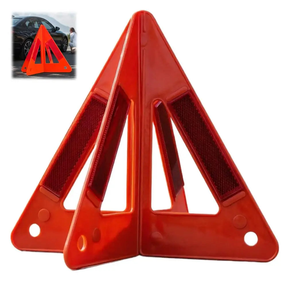 Emergency Reflective Warning Triangle | High-Vis Road Safety Sign Road Safety Sign Zpaxo 1PC