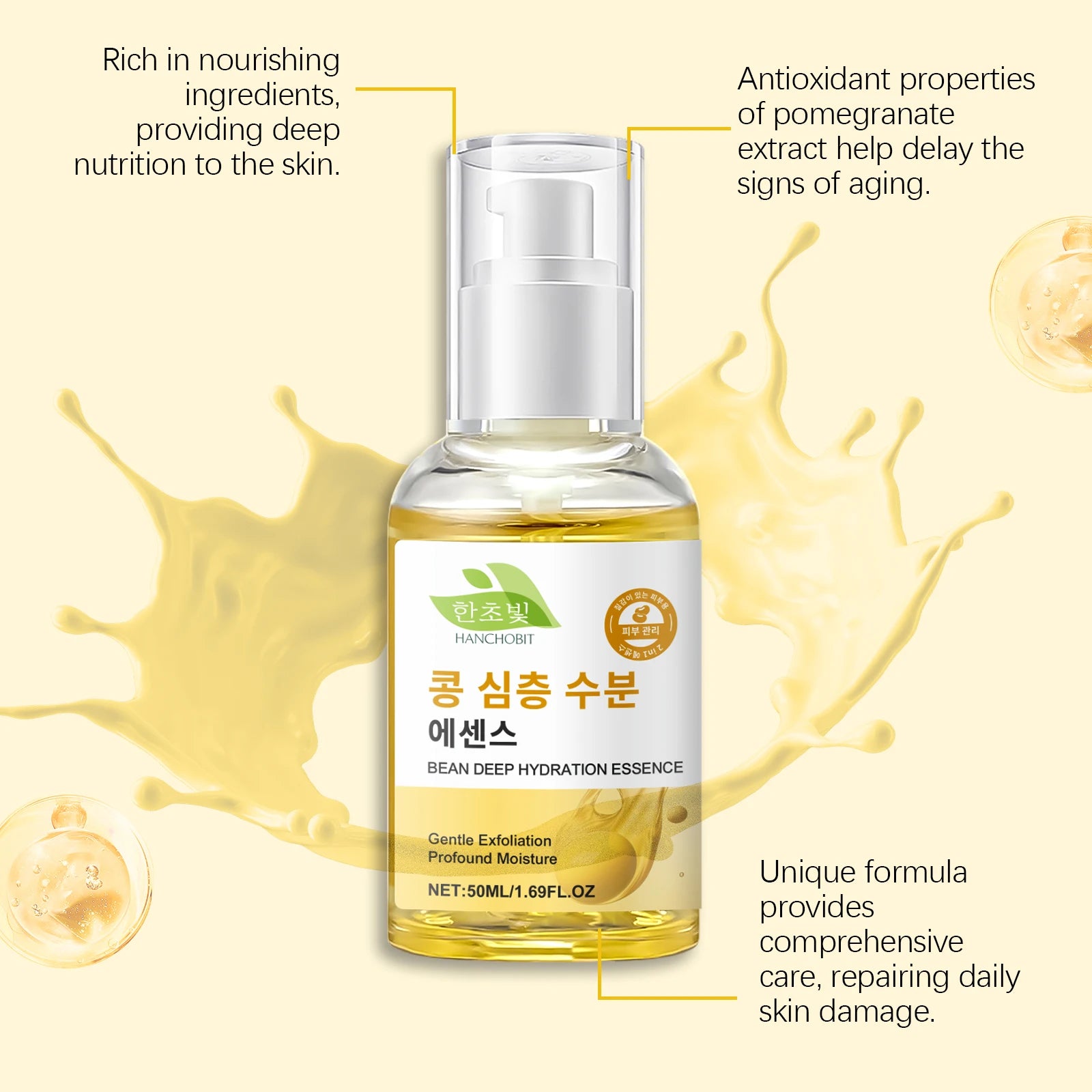Soybean Essence Serum – Brighten, Hydrate & Nourish Skin Face Serum Zpaxo
