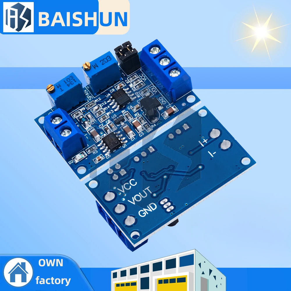 0-20mA 4-20mA Current To Voltage Transmitter Module, 0-3.3V 0-5V 0-10V Signal Converter Board Zpaxo