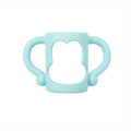 Easy Grip Handle, Can Accommodate Most Bottles - BPA-free Soft Silicone ,Silicone Bottle Handle For Narrow Baby Bottles Zpaxo Blue