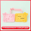 Happy Birthday Cake Abstract Cartoon Cookie Cutter 3D DIY Cake Shape Biscuit Cookie Mold Baking Tool Fondant Cake Stamp Mold Zpaxo H