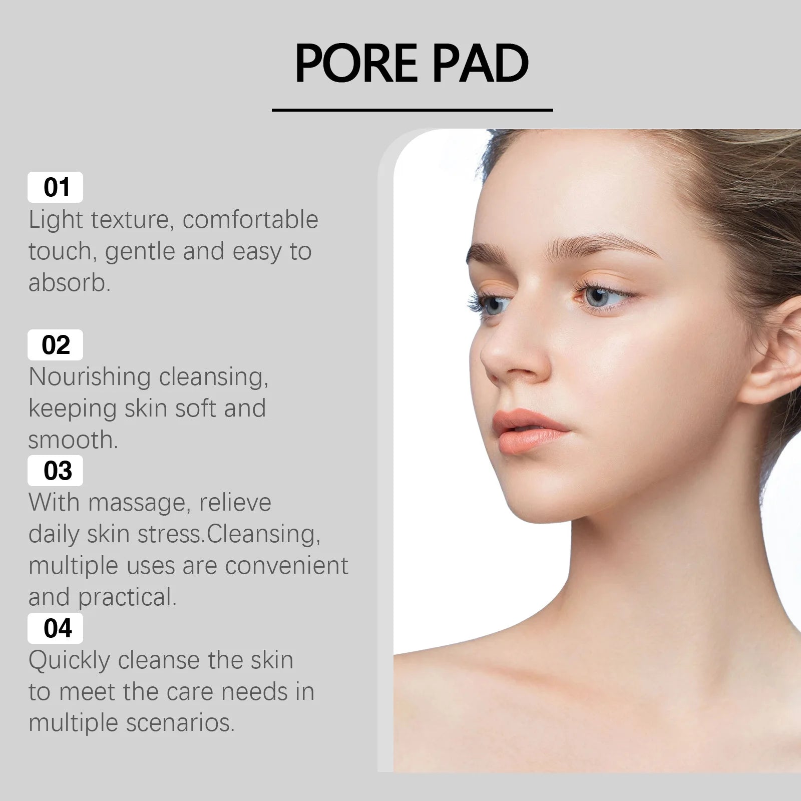 Jaysuing Hyaluronic Acid Exfoliating Cotton Pads 70 Pcs Exfoliating Face Pads Zpaxo