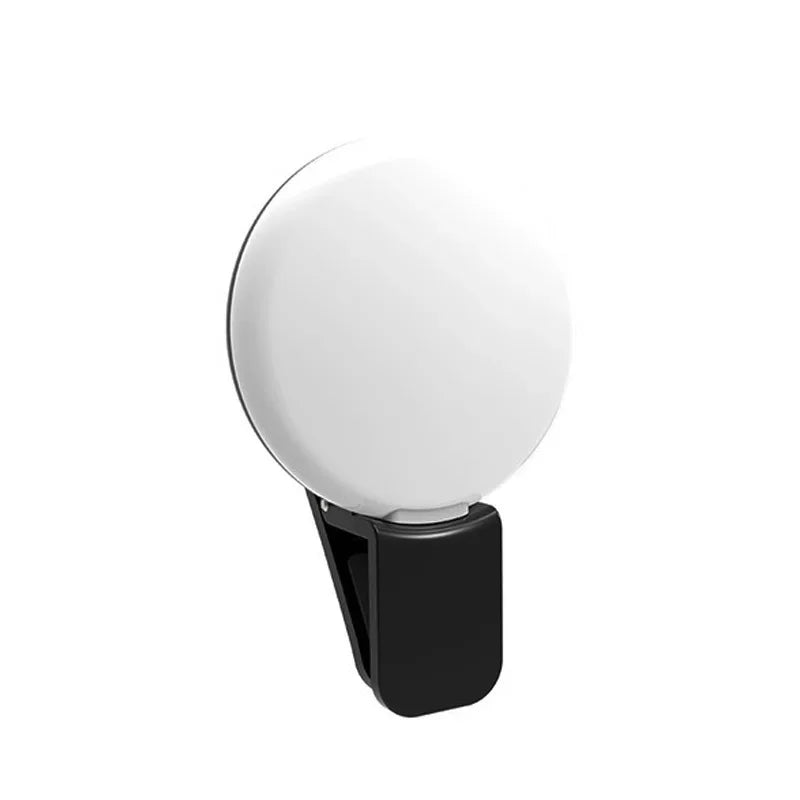 Mobile Phone LED Selfie Ring Light Portable Mini Durable Practical Zpaxo black