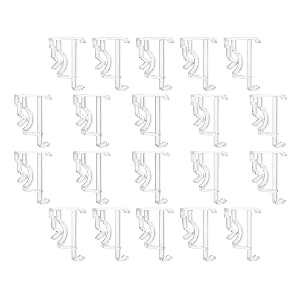 Transparent Sturdy Valance Clamps Home Blind Fixing Long-lasting