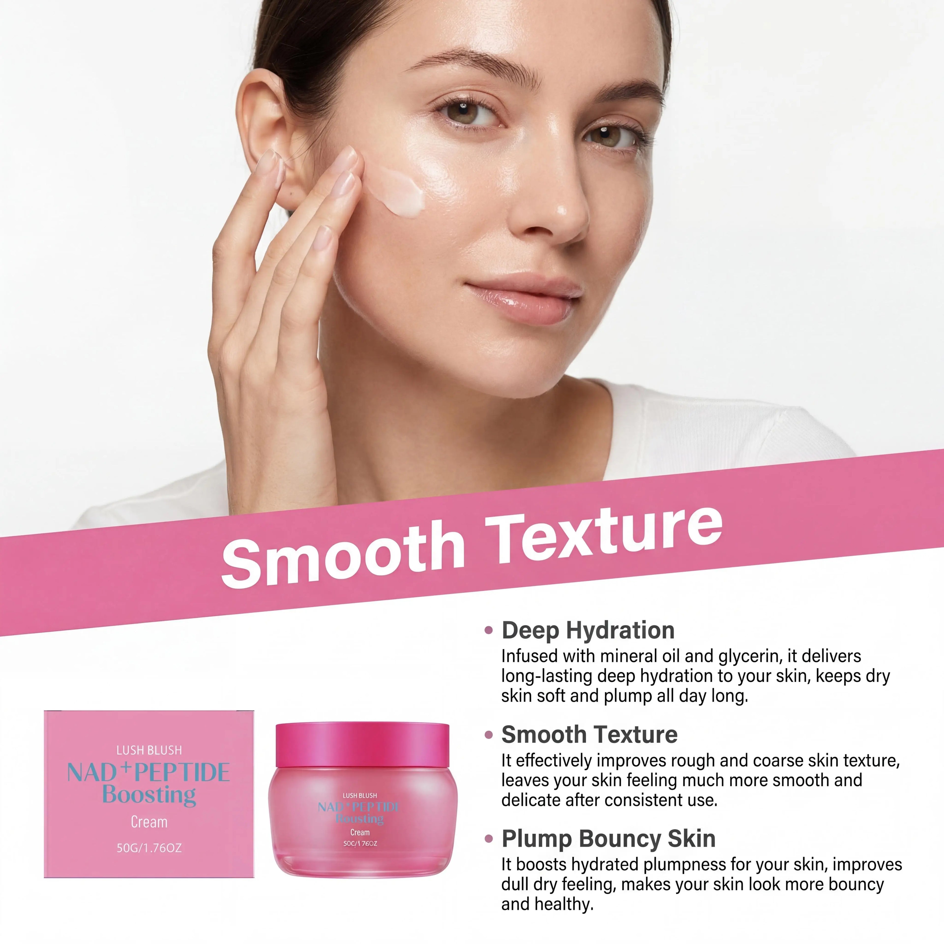 NAD+ Peptide Boosting Cream – Anti-Wrinkle Lifting Face Cream Anti-Aging Face Cream Zpaxo