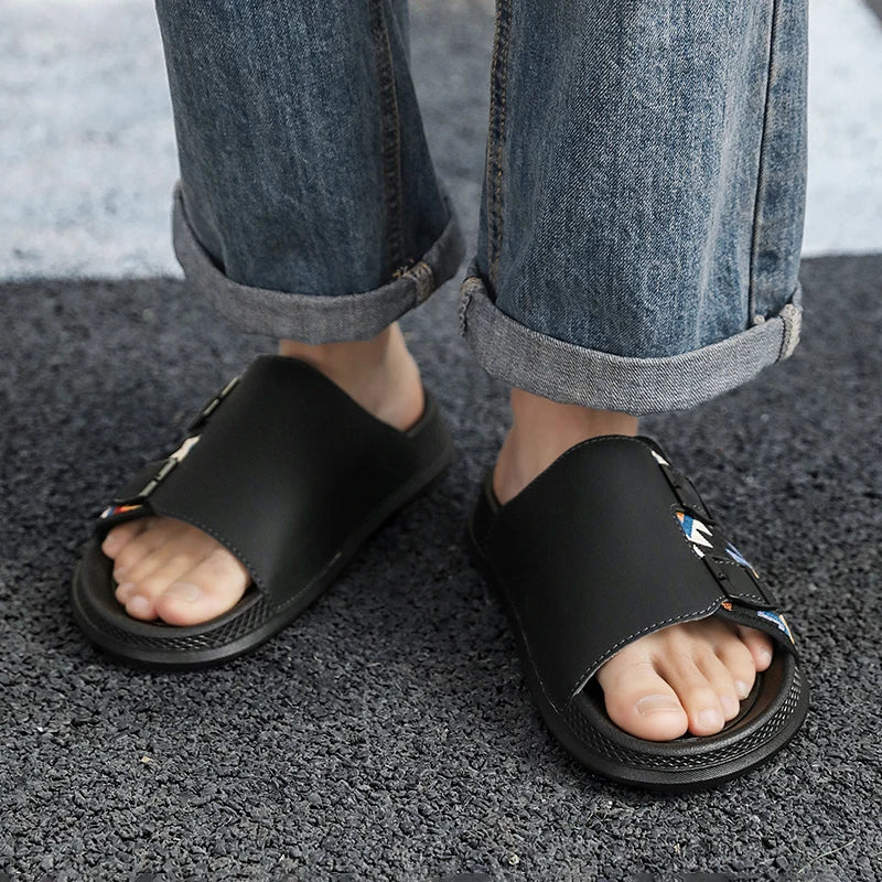 Men's Slippers Comfortable Lightweight Soft Sole Casual Slides Indoor