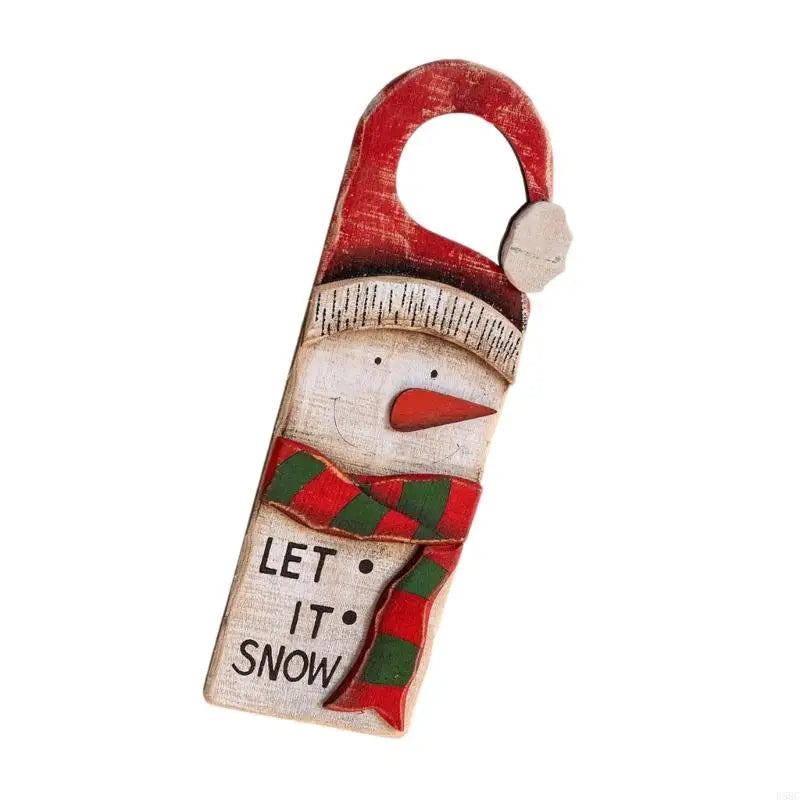 Festival Wooden Door Decoration Enhances Holiday Cheer Perfect