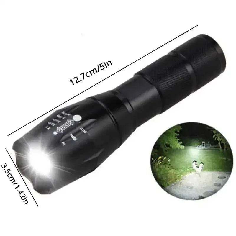 ESMARTER T6 LED Zoomable Flashlight – 800 Lumen Outdoor Torch