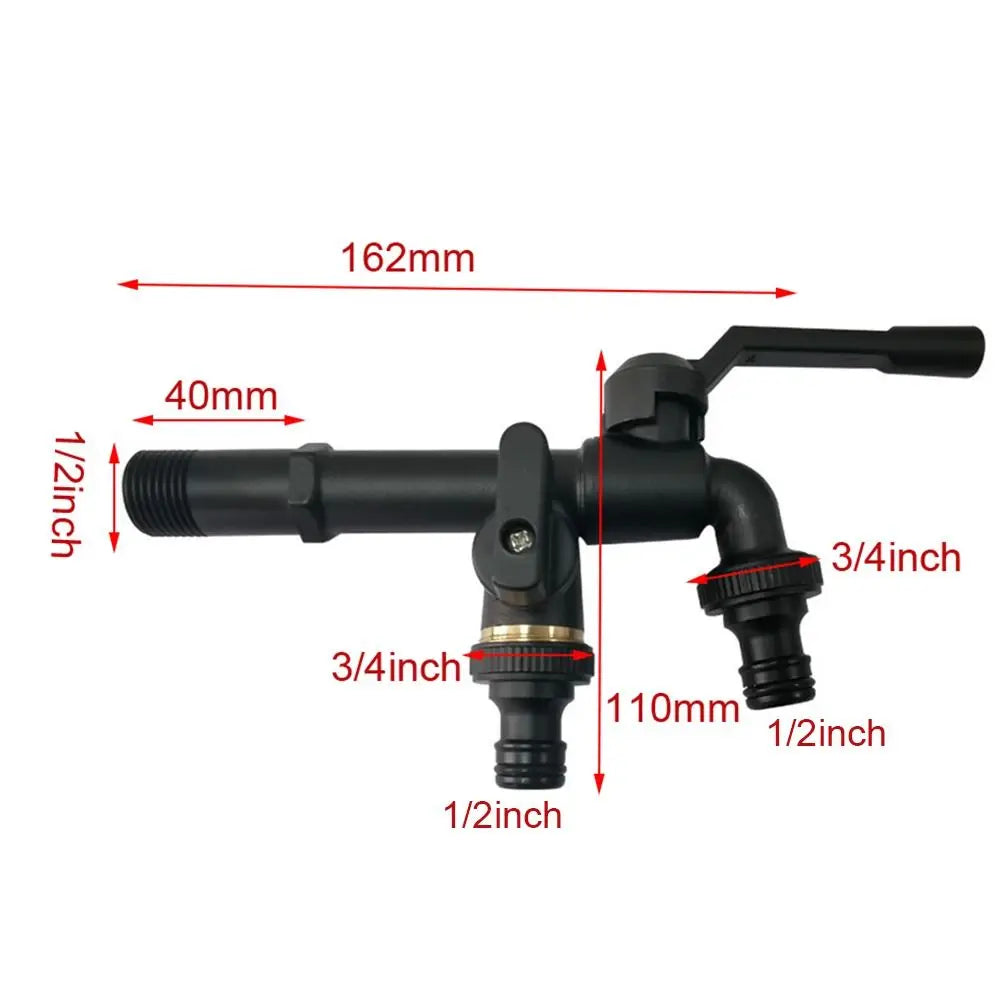 All-Copper Garden Faucet Valve – 1/2", 3/4" & 1" Thread Tap