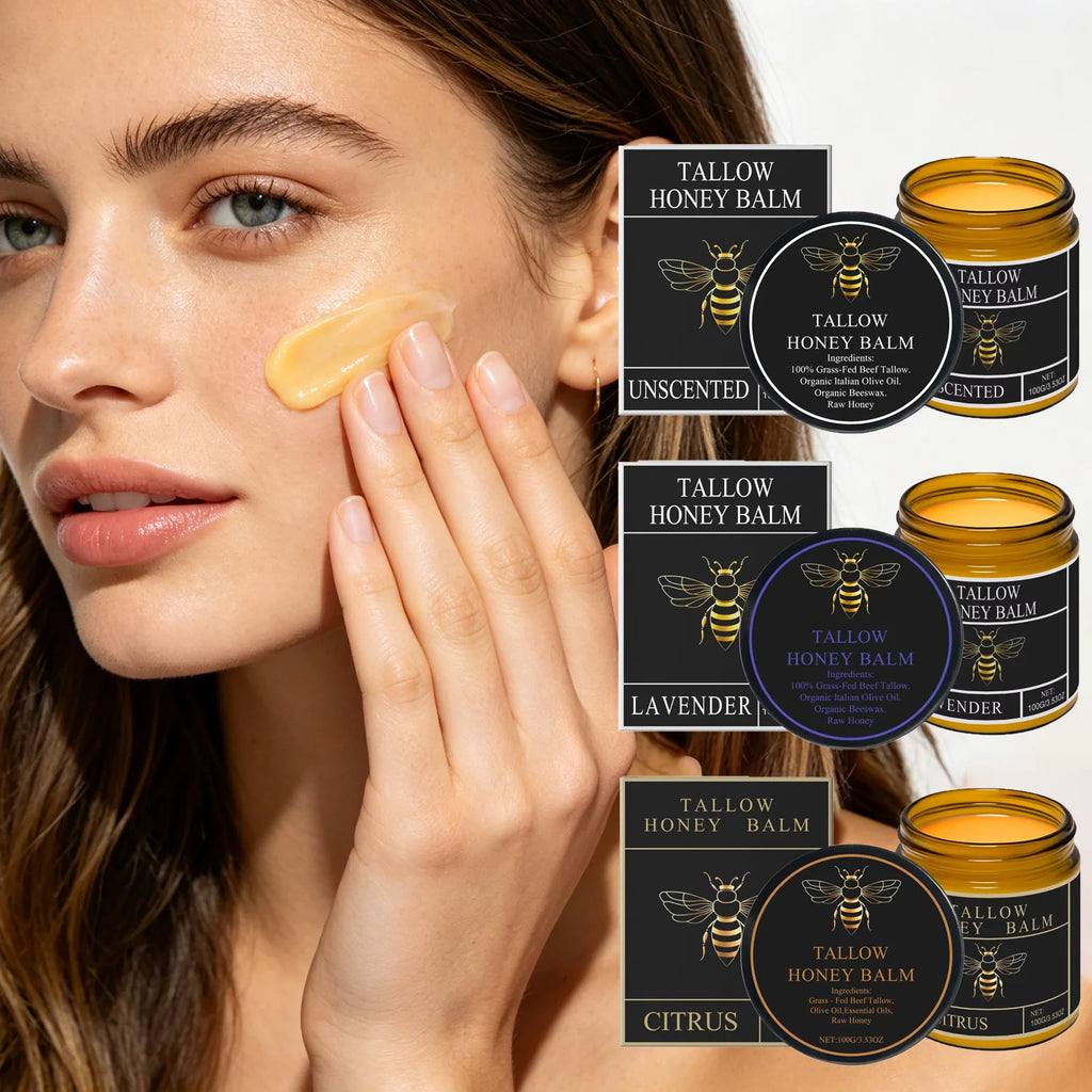Beef Tallow & Honey Balm – Moisturizing Cream for Dry Skin Skin Moisturizing Balm Zpaxo