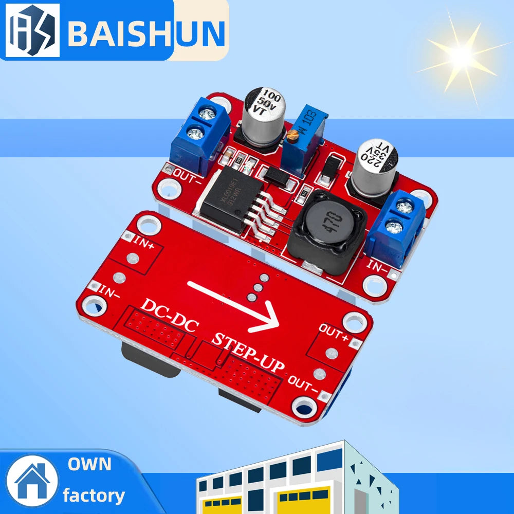 XL6019 Adjustable DC-DC Boost Module Step-up Voltage Converter Zpaxo Default Title