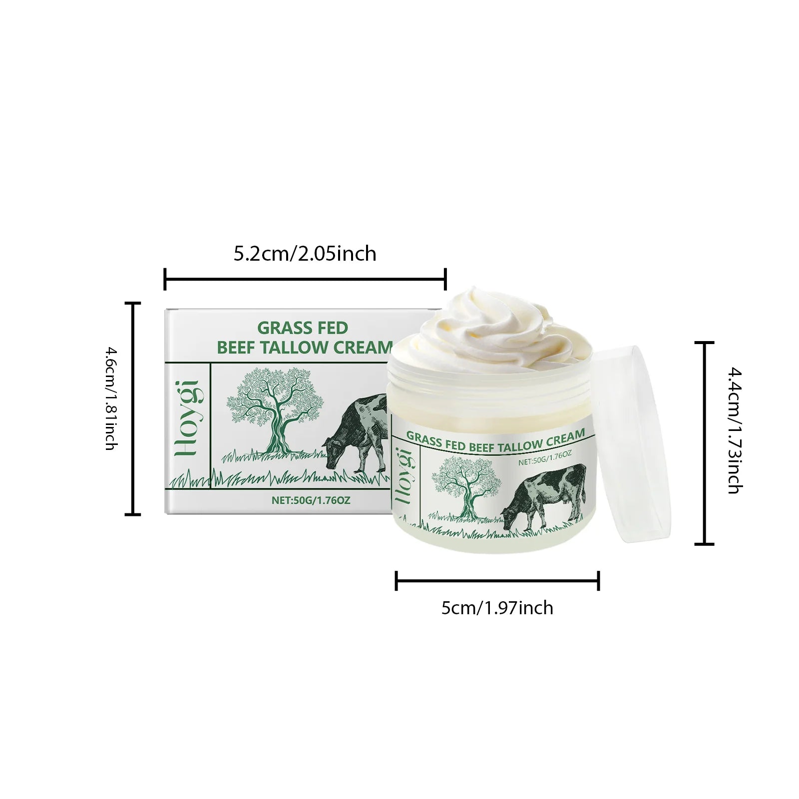 Hoygi Tallow Face & Body Cream – Firming Moisturizer 50g Tallow Face Cream Zpaxo