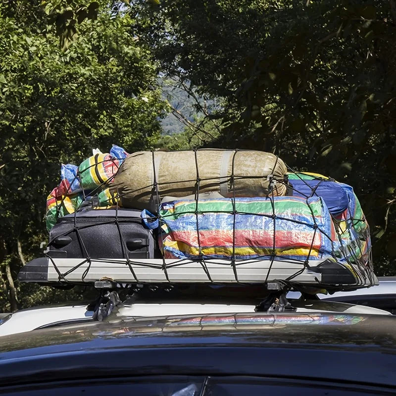 Adjustable Car Elastic Stretch Cargo Net Heavy-duty Roof Luggage Rack Zpaxo