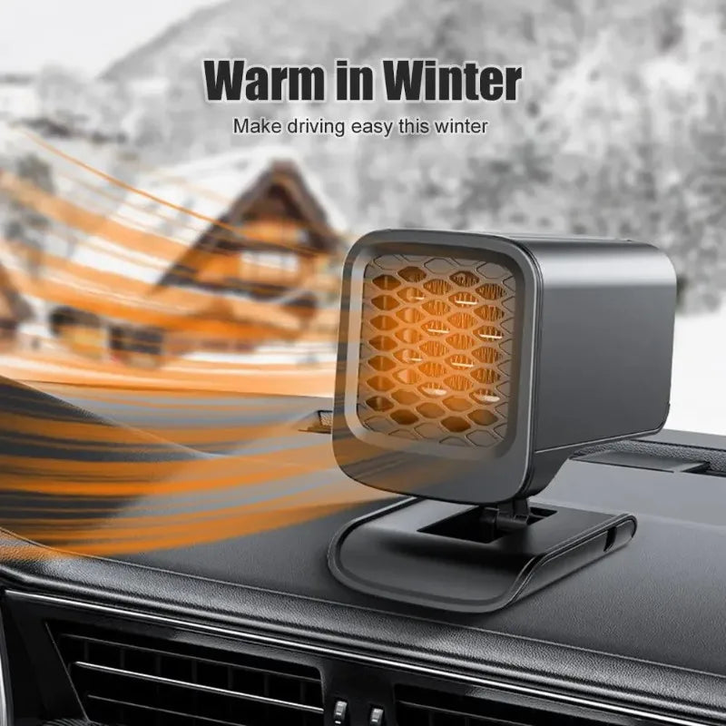 12V 2-in-1 Car Heater Fan – Windshield Defogger & Defroster