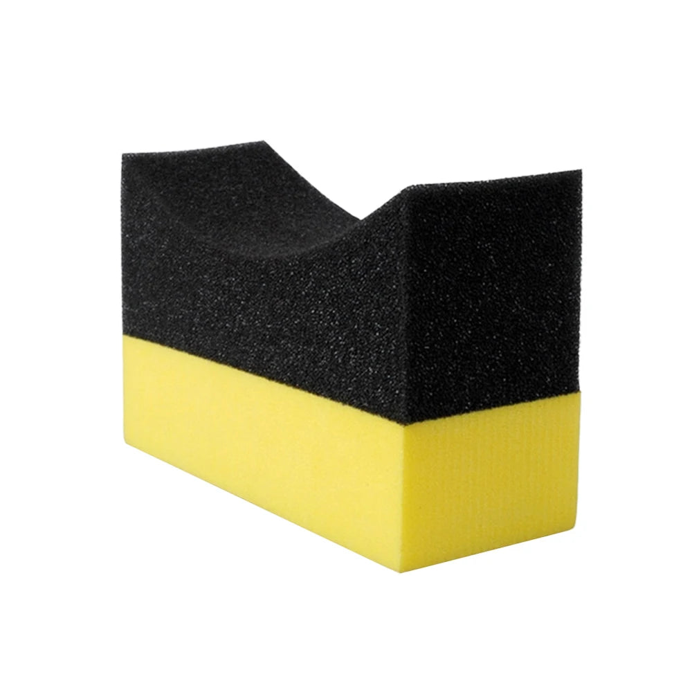 Car Cleaning Sponge 6Pcs Wipe Corner Edge Gloss Shine Polishing Sponge Cleaning Sponge Tyre Cleaning Sponge Tire Contour Pads Zpaxo