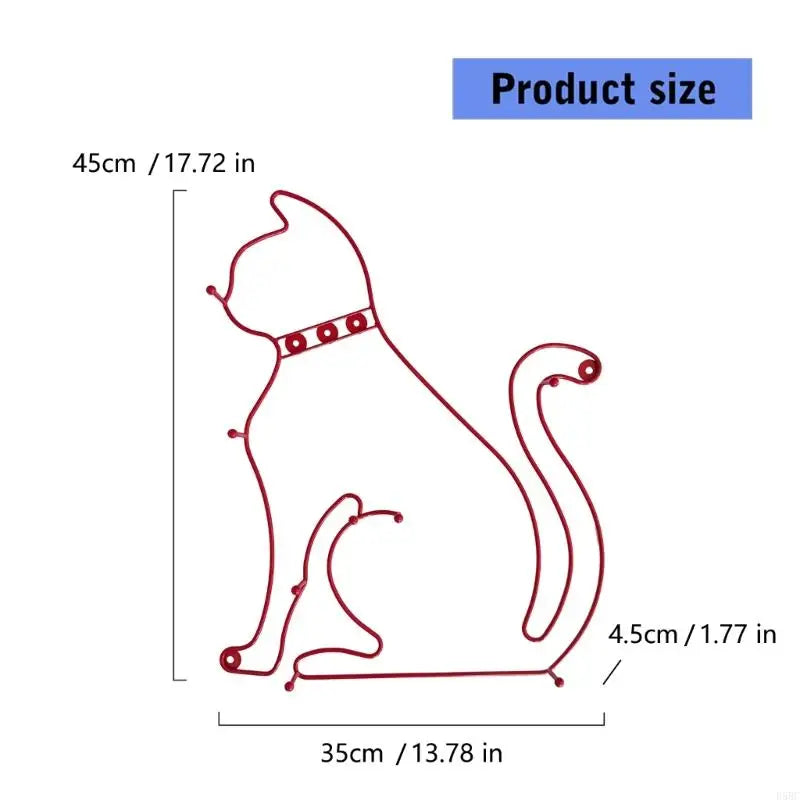 Wall Hook Adorable Cats Cartoon Theme Minimalist Retro Decors Kids
