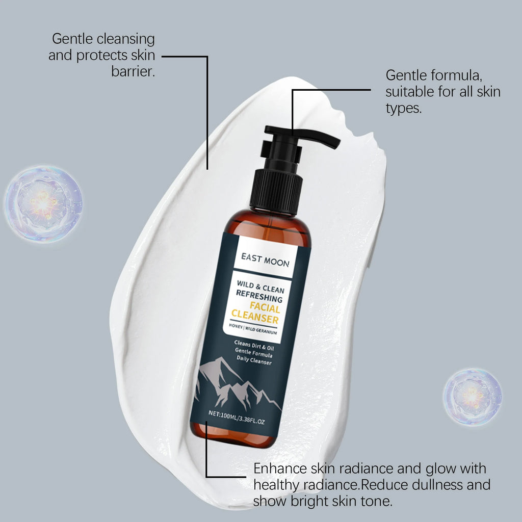 Men's Nourishing Face Cleanser Gently Cleanses Skin Refreshing Zpaxo