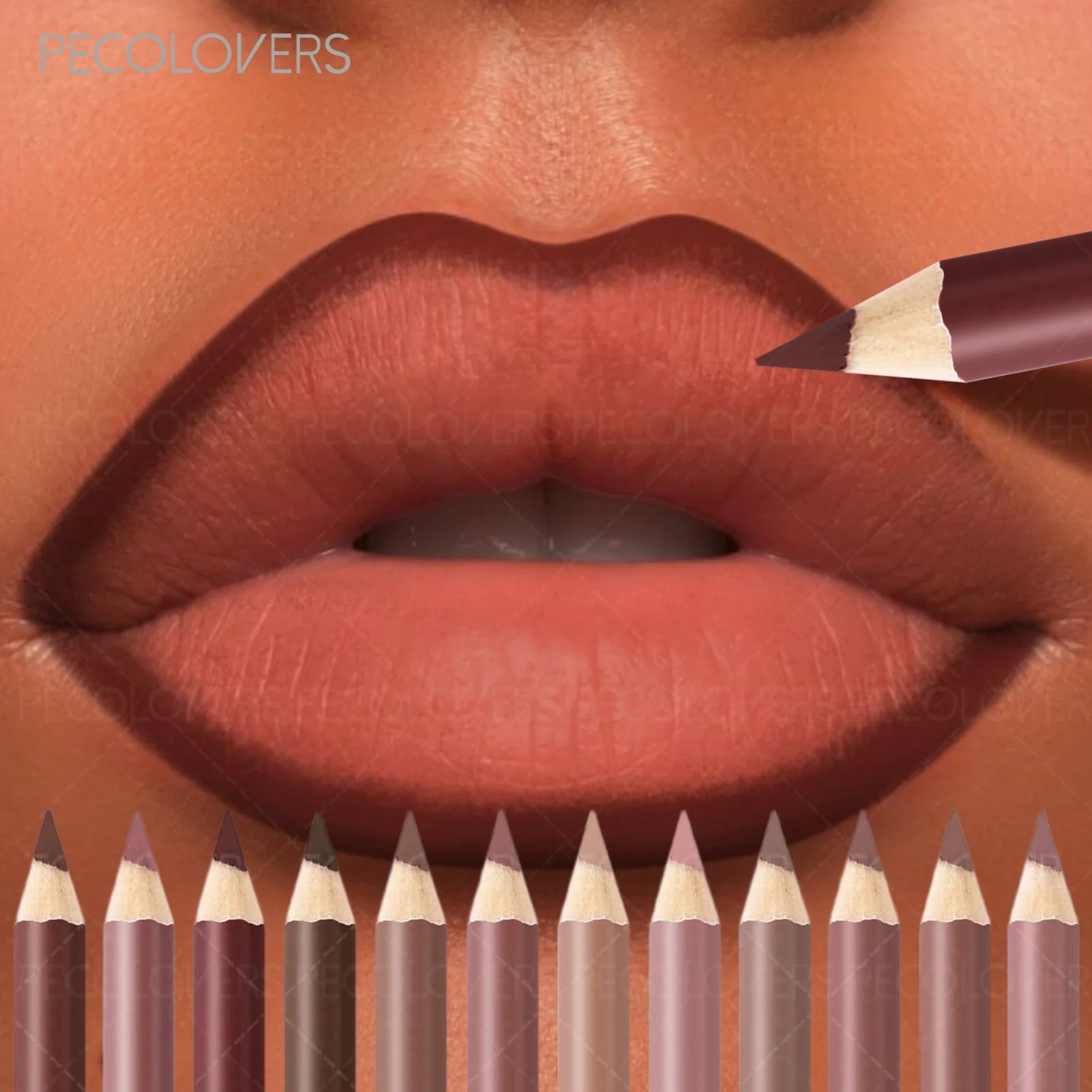 Long-lasting Waterproof Lip Liner Pencils No Cup Staining Smudging Zpaxo