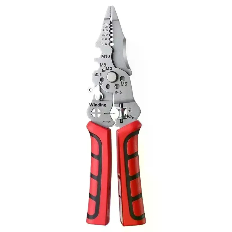Foldable Cable Cutter Crimper Tool 1 Wire Stripper Electrical Test Zpaxo