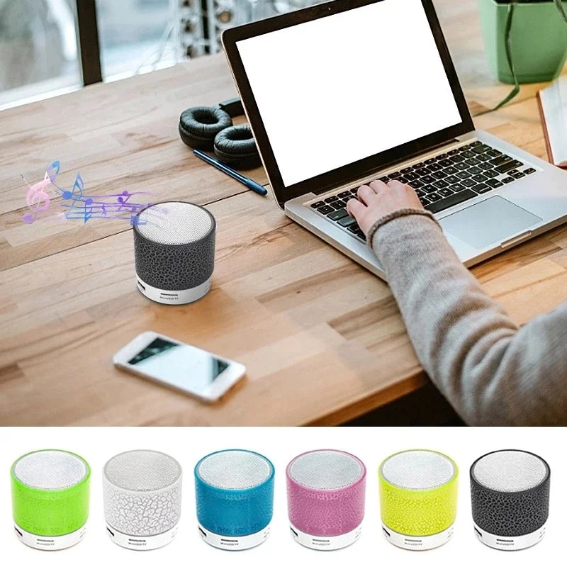 Bluetooth Mini Speaker Wireless Speaker Colorful LED TF Card USB Subwoofer Portable MP3 Music Sound Column For Car PC Smartphone Zpaxo