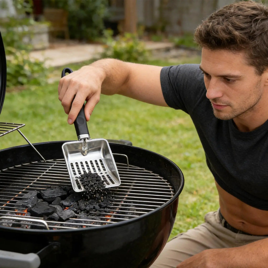 Fireplace Ash Sifter Heat Resistant Fire Pit Stainless Steel Hollow
