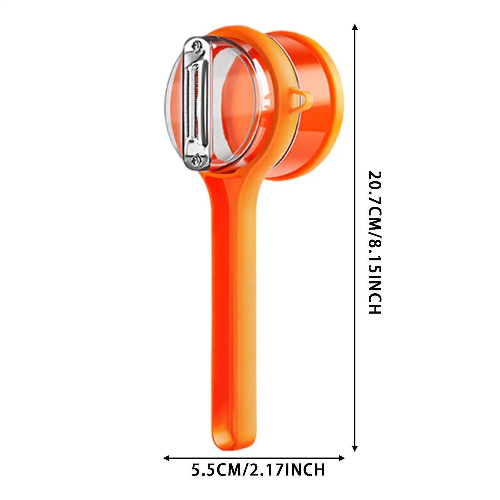 Fruit Vegetable Peeler Container 2-in-1 Stainless Steel Peeling Knife