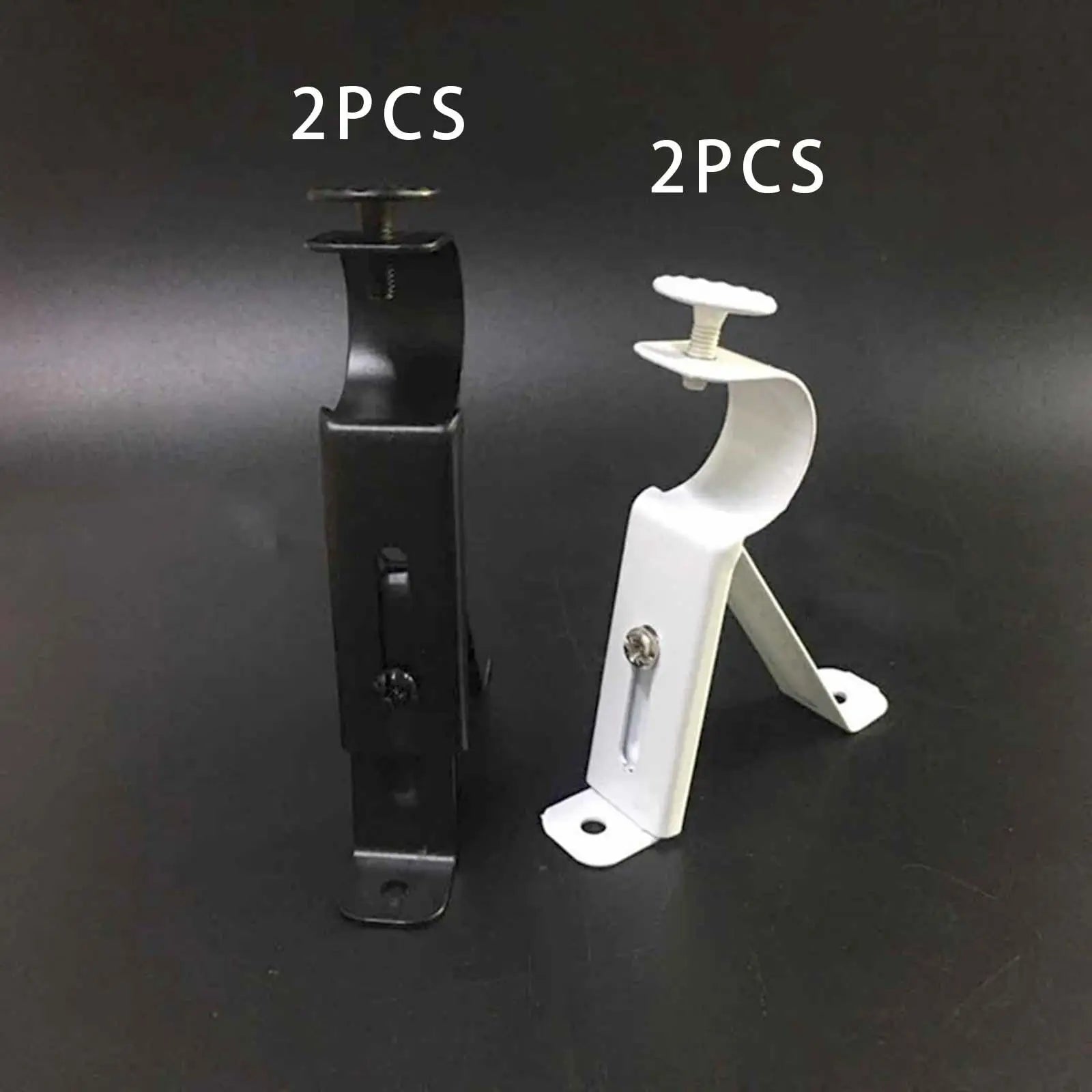 2-Pack Curtain Rod Brackets – Universal Wall Support 1"–1.1" Curtain Rod Brackets Zpaxo
