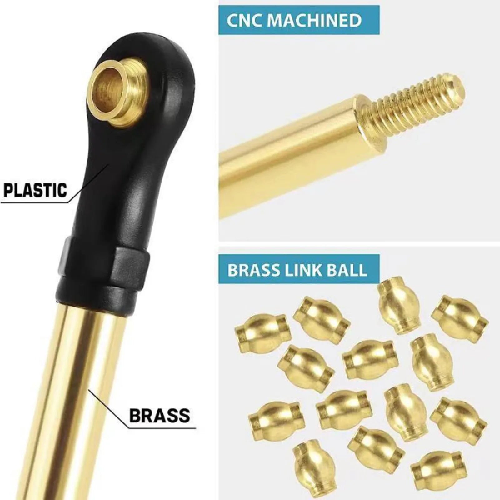 Replacement Brass Plastic Clearance Links Traxxas TRX4M 1 18 RC Car