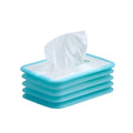 Luminous Desktop Coreless Tissue Box – Silent Auto-Compression Tissue Box Holder Zpaxo Blue