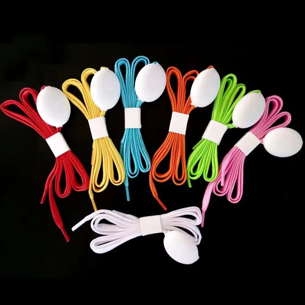 1 Pairs Light Up Shoe Laces Nylon LED Shoelaces Flashing 3 Modes Glow