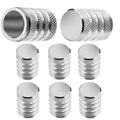 Dust Covers Stem Air Valve Caps Colorful Proof Theftproof Tire Nipple Zpaxo silver