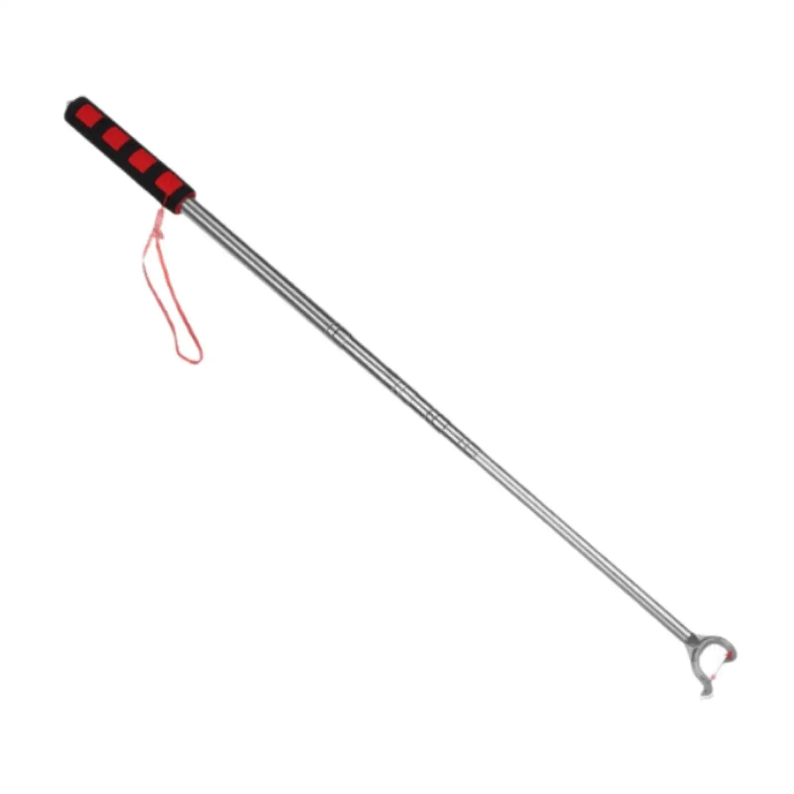 Mushroom Picking Tool Stainless Steel Adjustable Extendable Two Prong Hook Mushroom Foraging Picker Telescopic Pick up Tool Zpaxo