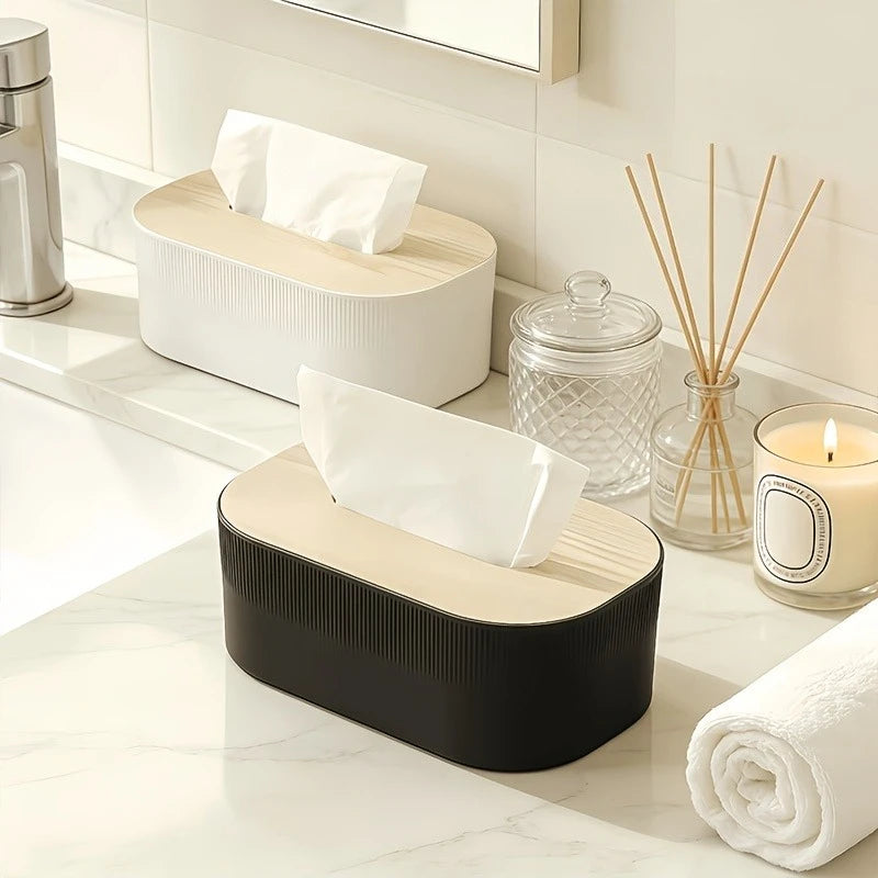 Arched Tissue Box Lid Large Towel Dispenser Oil Rubbed End Suitable