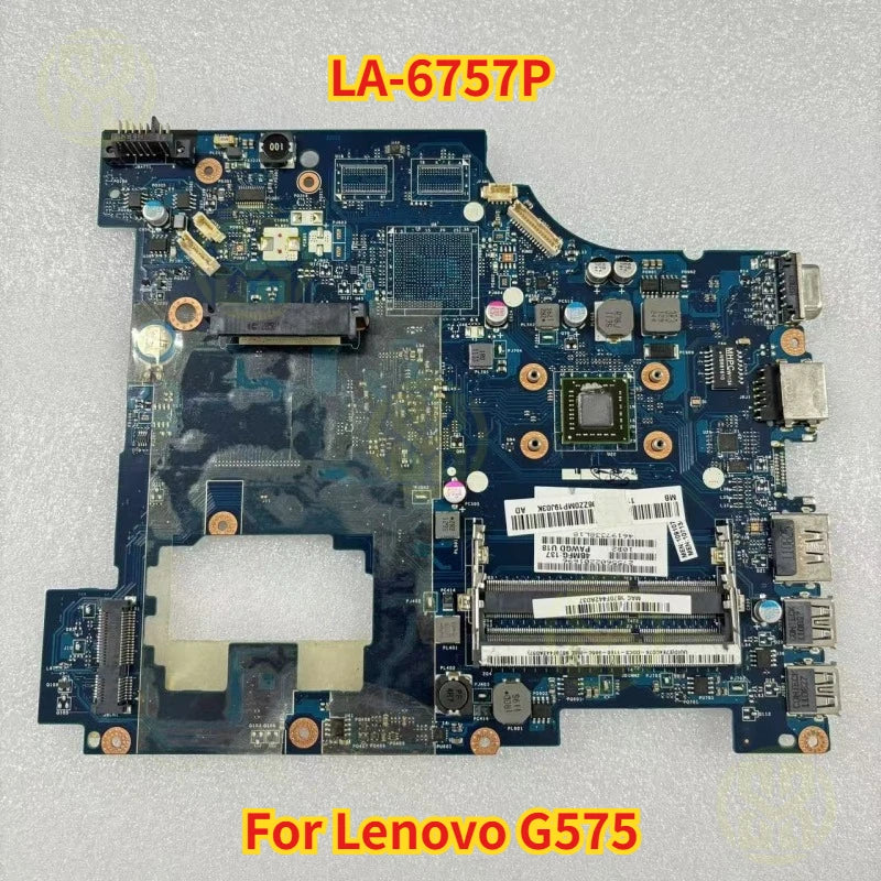 LA-6757P Lenovo G575 Laptop Motherboard E-300 CPU Test Good Working