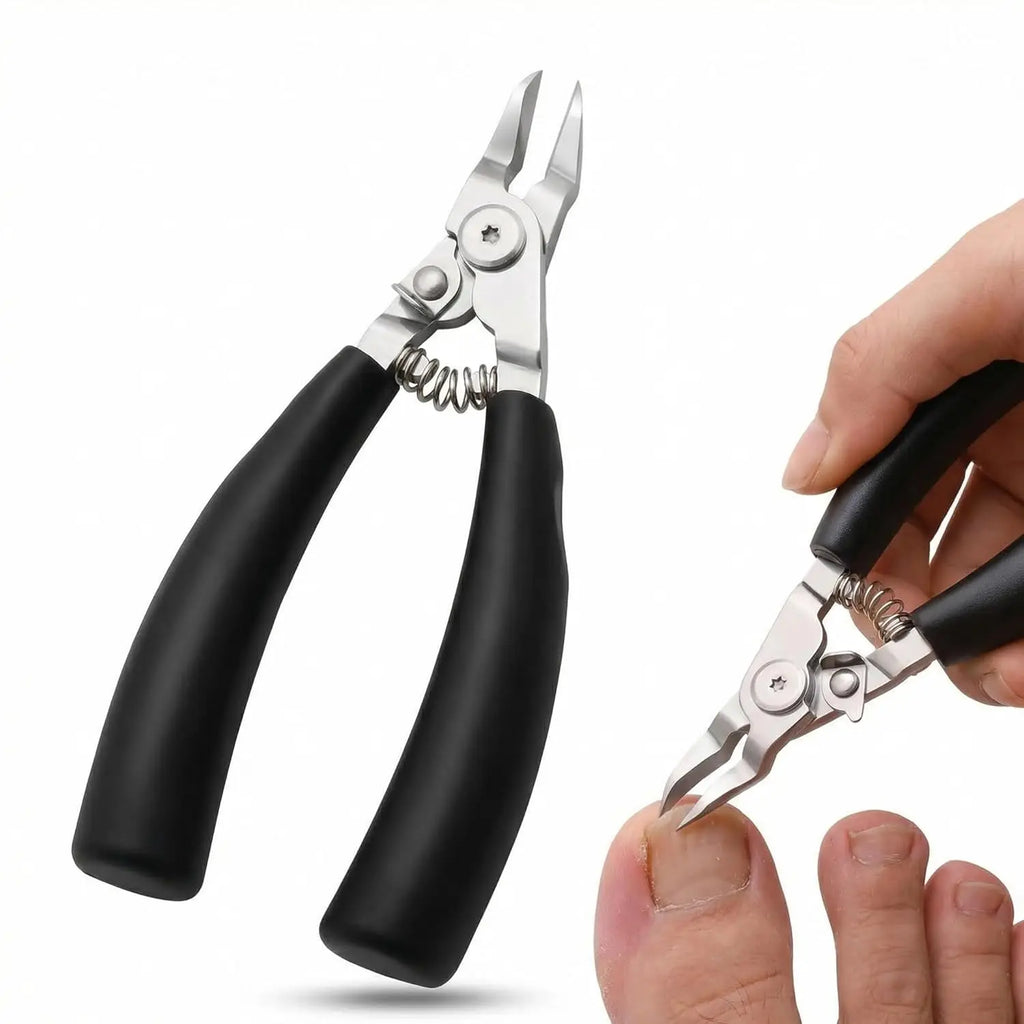 Stainless Steel Toenail Clippers Thick Ingrown Nails Concave Edge