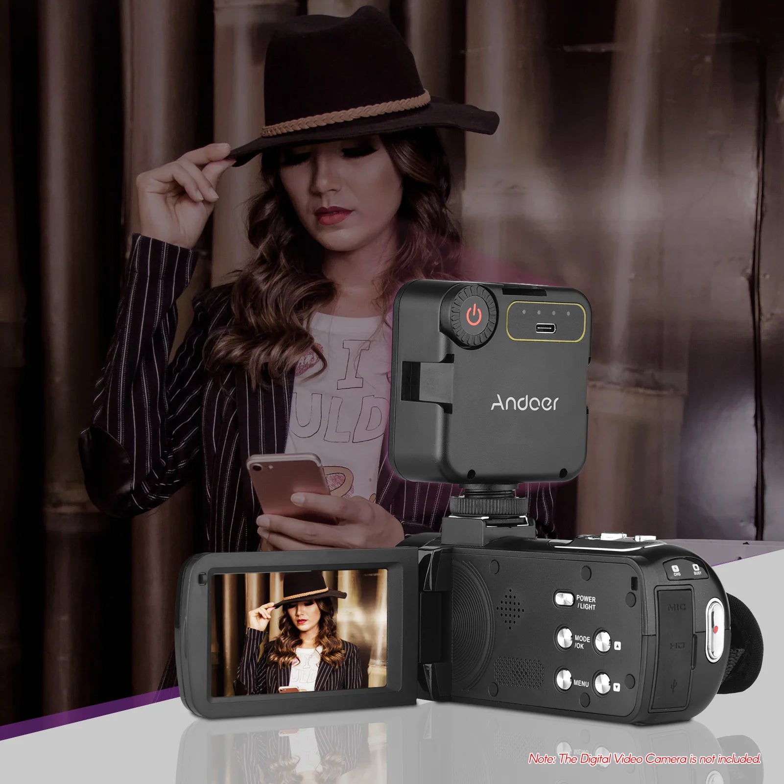 IR49S Mini IR Night Vision Light Infrared Photography Video Camera